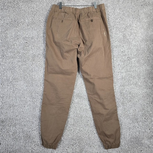 Bear Bottom Men Tapered Jogger Pants LT Brown Lounge Casual Minimal Travel READ - Picture 5 of 13